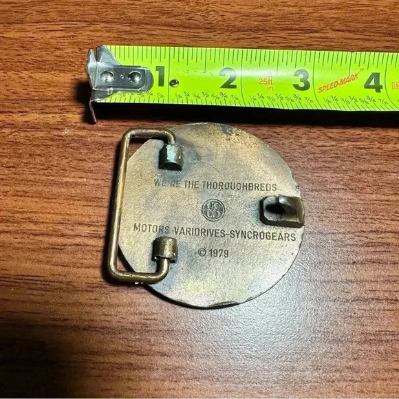 U.S. Electrical Motors Since 1908 Motors Varidrives-Syncrogears 1979 Belt Buckle - Picture 5 of 8